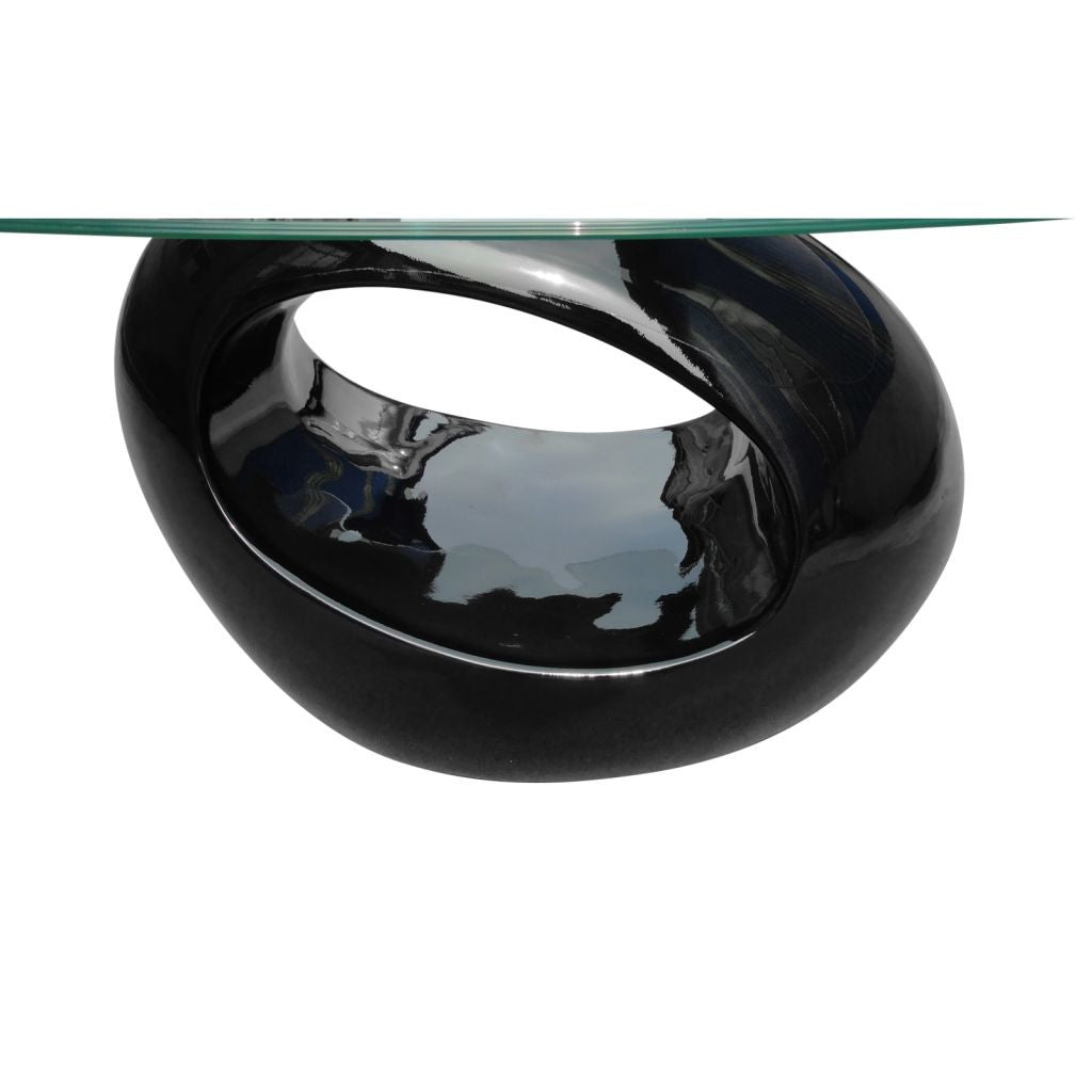 Black Round Coffee Table